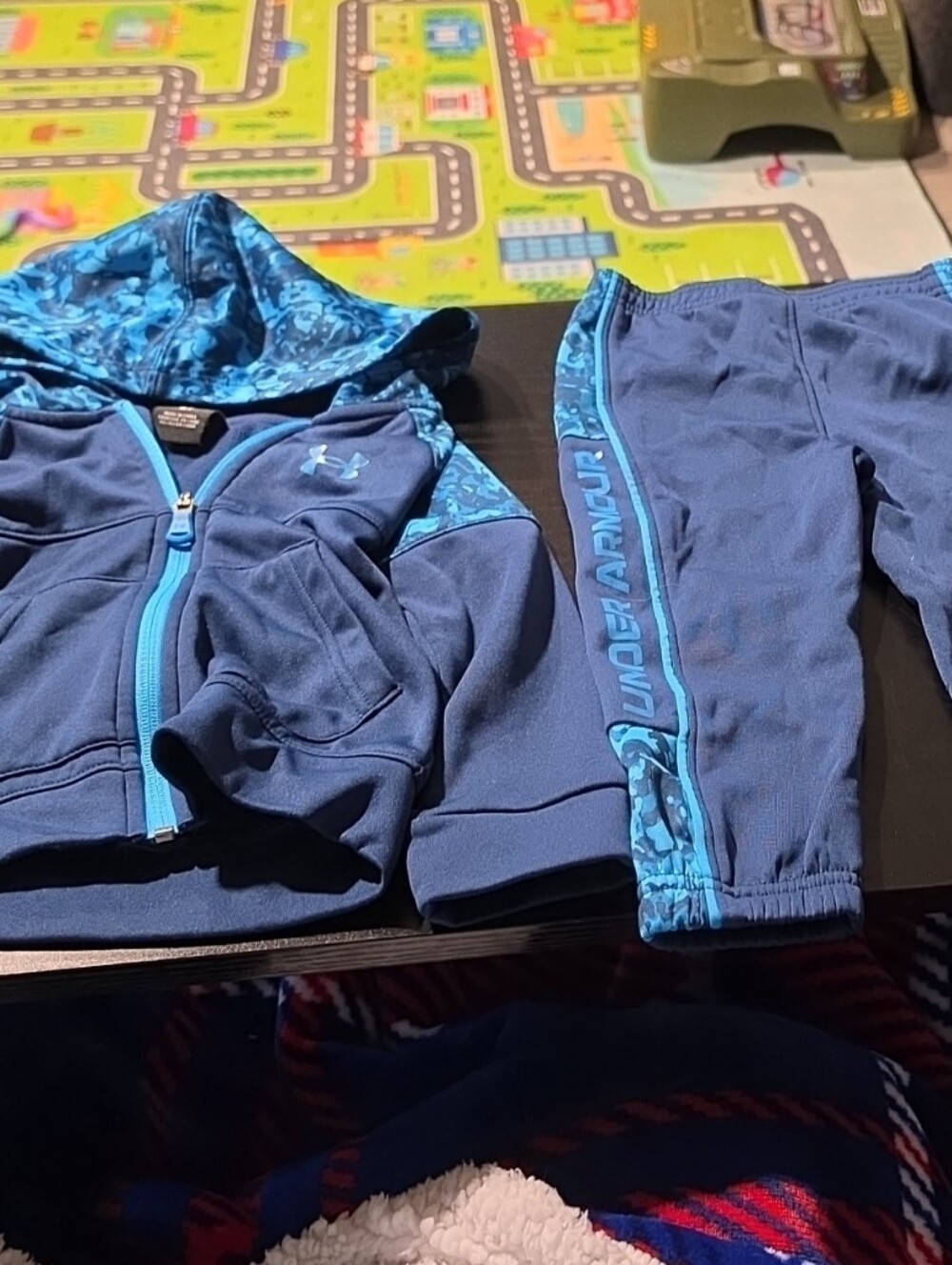 Under Armour Navy & Teal Kids Hoodie and Joggers Set